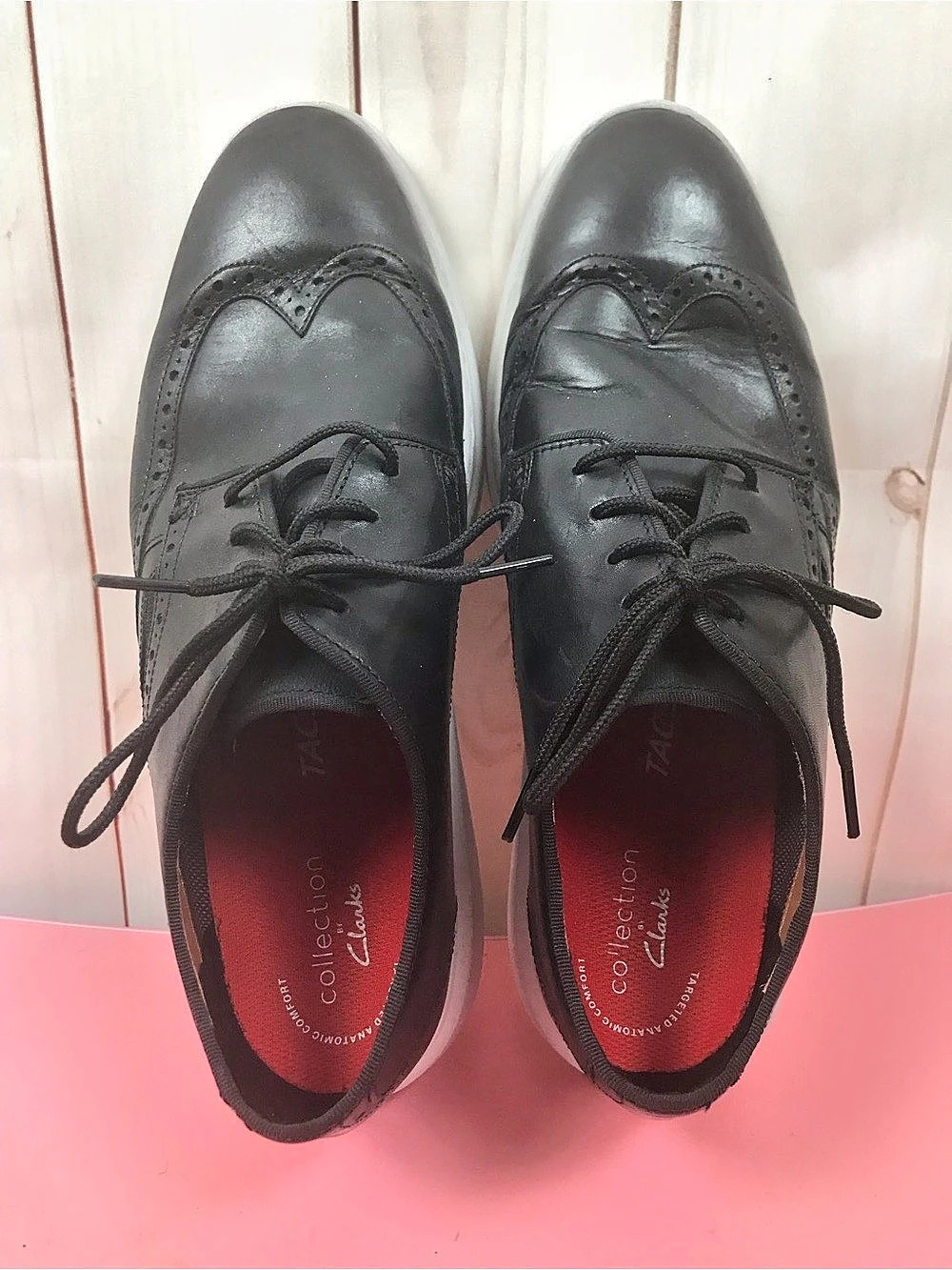 Clarks Collection Men's Black & White Shoes US 10